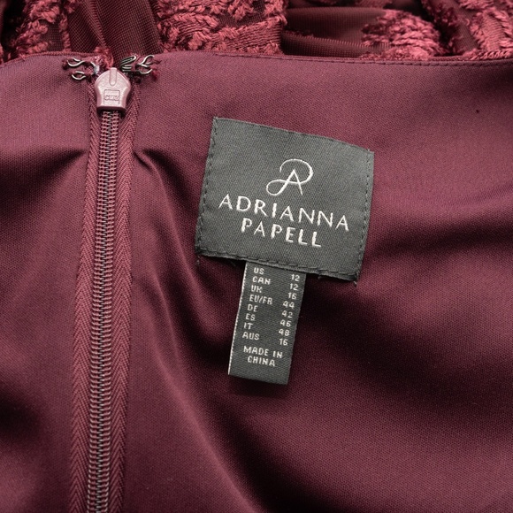 Adrianna Papell - Burnout Velvet Gown - Picture 4 of 11